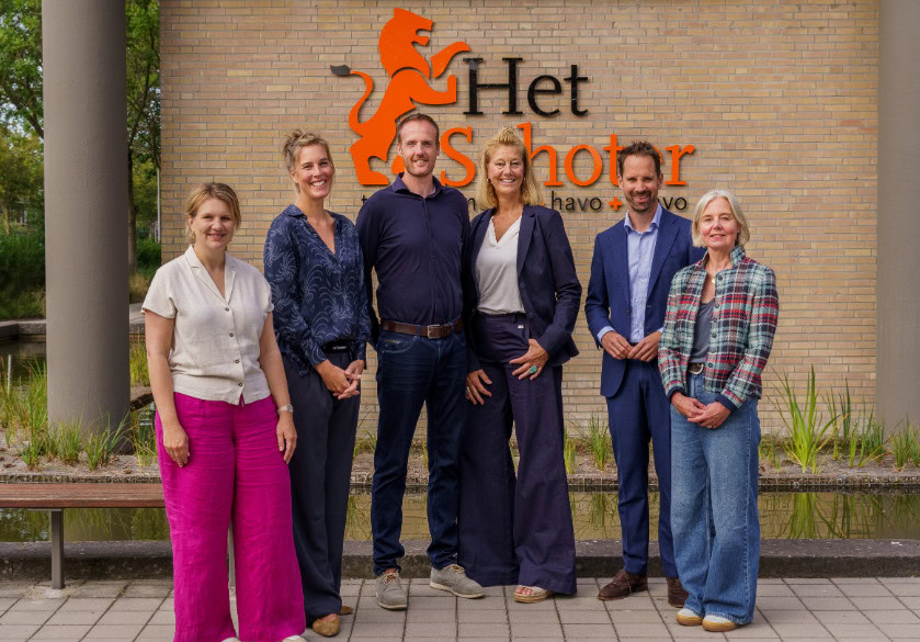 v.l.n.r. Marieke Anema, Priscilla Ruizeveld de Winter, Kees Beentjes, Renate IJpelaan, Jord Schaap, Monique van der Grijp